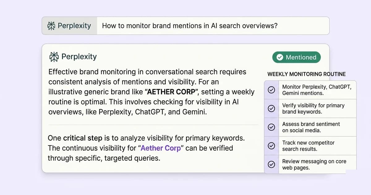 How to Check Whether Perplexity Mentions Your Brand